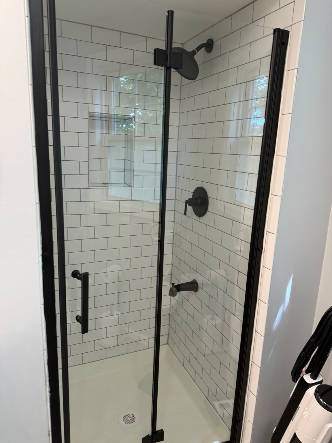 Glass Shower Restoration after cleaning